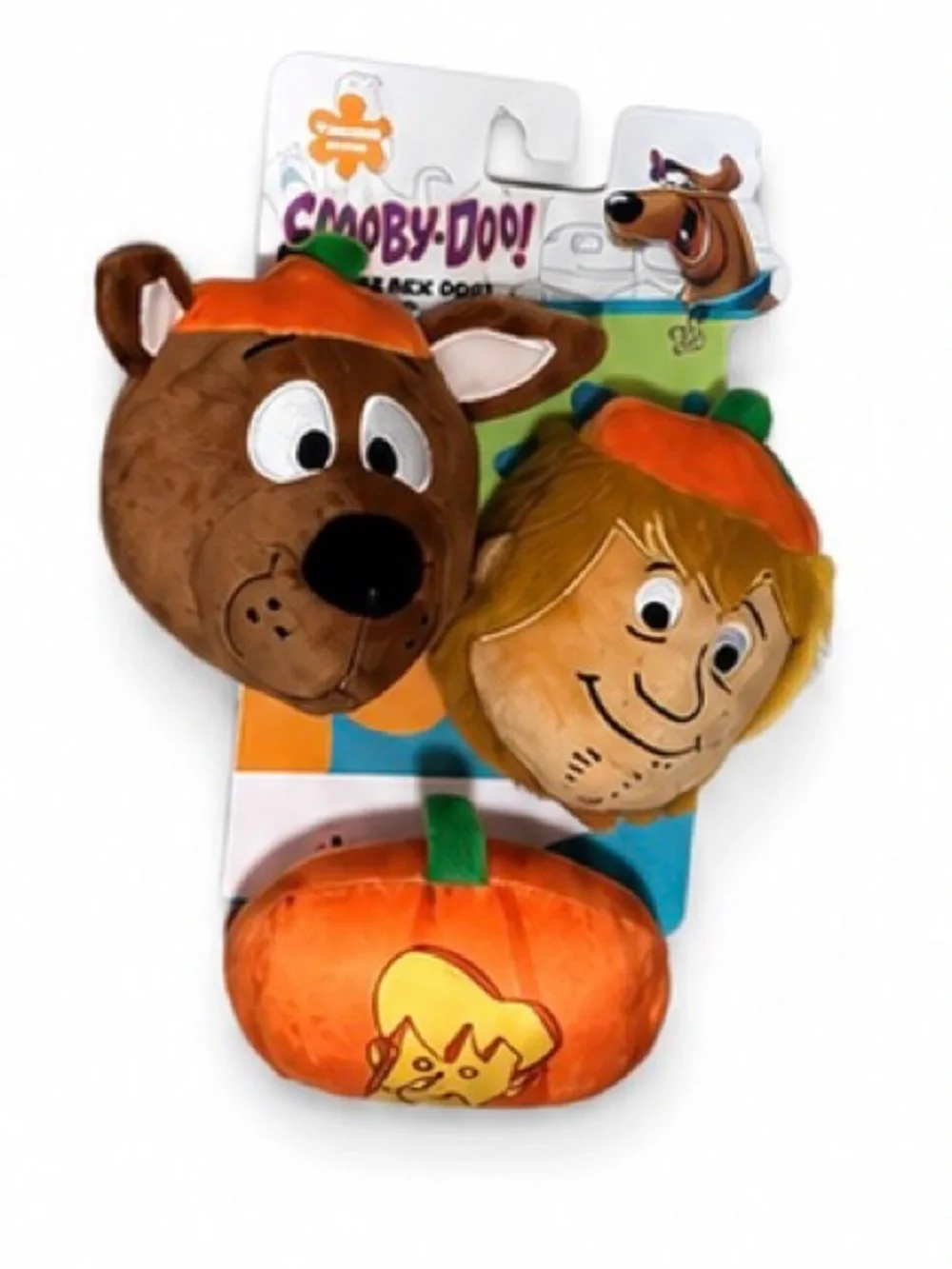 NEW - Scooby-Doo Halloween 3PC Plush Dog Toy Set Scooby Shaggy Pumpkin Pet Toys
